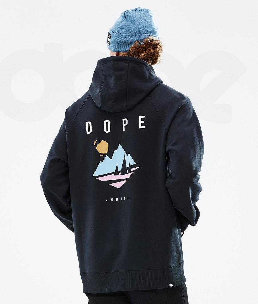 Dope Common Pine Uomo Felpa Con Cappuccio Nere | ITUT3005