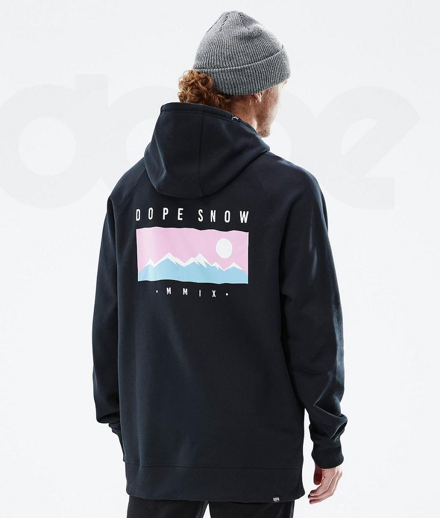 Dope Common Range Uomo Felpa Con Cappuccio Nere | ITYU3006