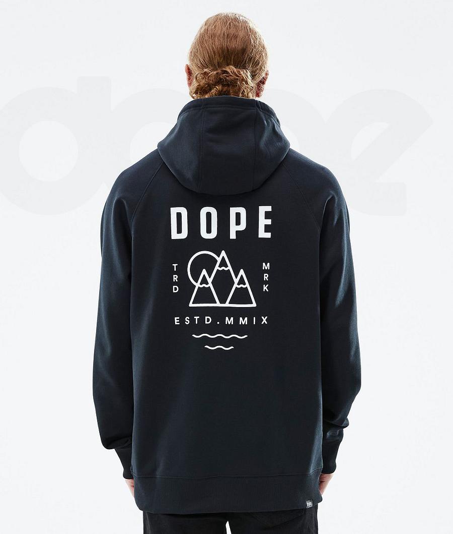 Dope Common Summit Uomo Felpa Con Cappuccio Nere | ITEX3009