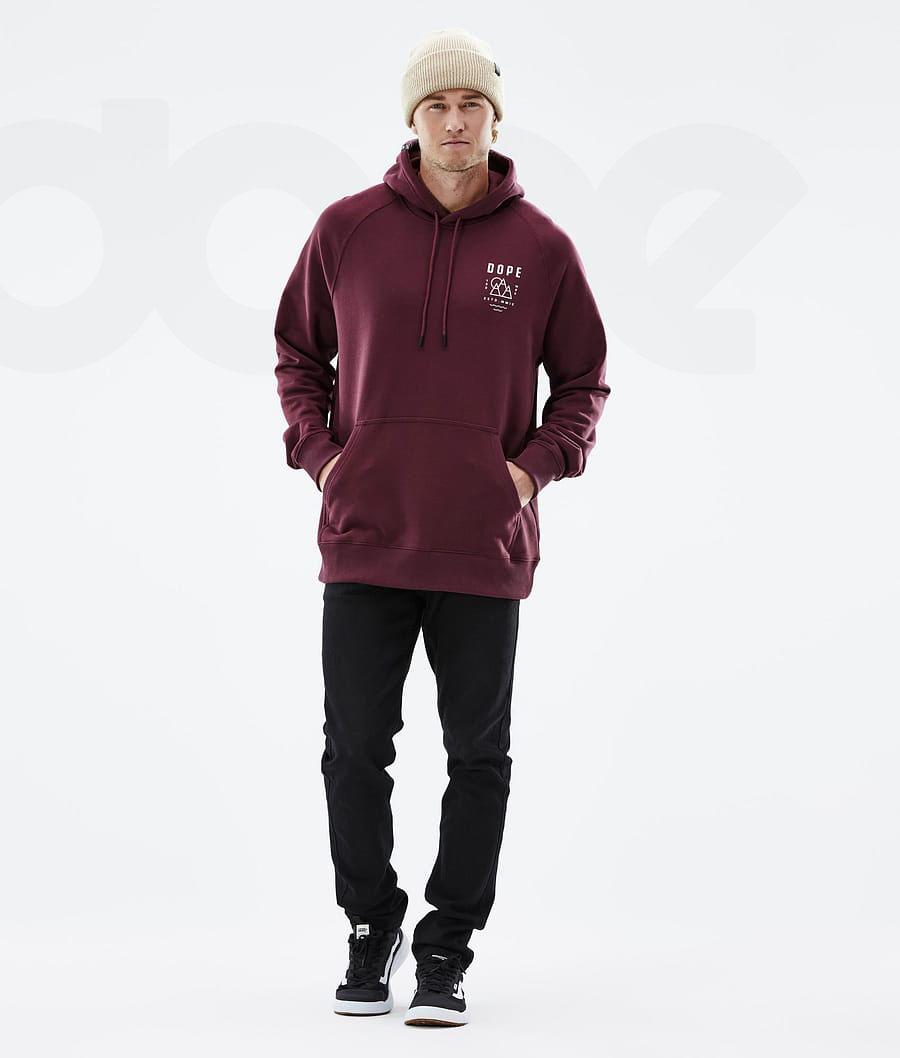 Dope Common Summit Uomo Felpa Con Cappuccio Bordeaux | ITRW3008