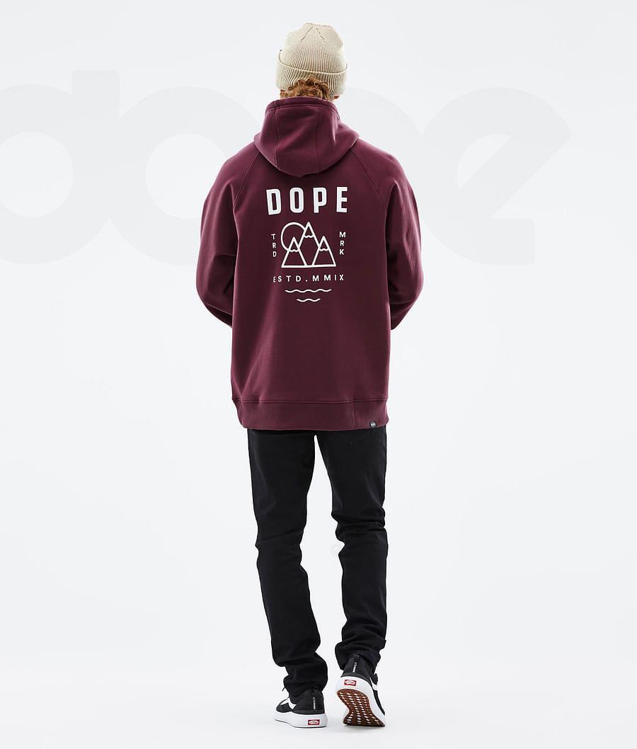 Dope Common Summit Uomo Felpa Con Cappuccio Bordeaux | ITRW3008