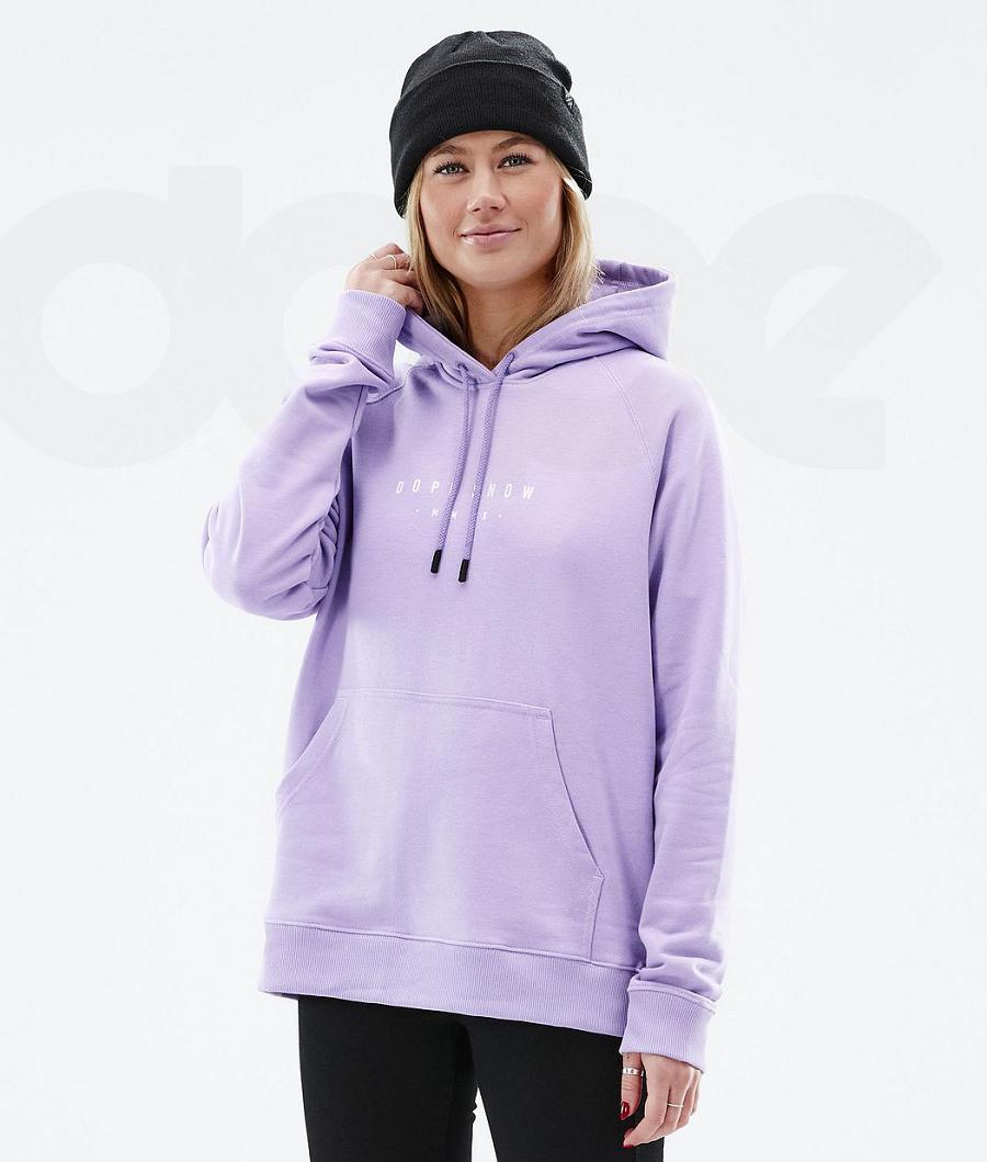 Dope Common W Range Donna Felpa Con Cappuccio Viola | ITNB3837