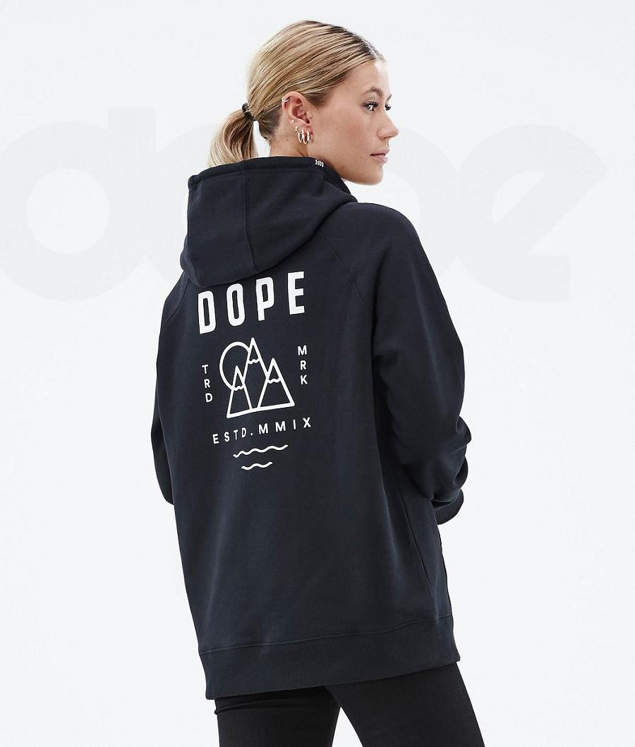 Dope Common W Summit Donna Felpa Con Cappuccio Nere | ITHK3838