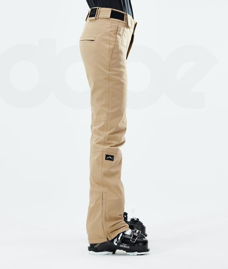 Dope Con W 2021 Donna Pantaloni Da Sci Khaki | ITXF3327