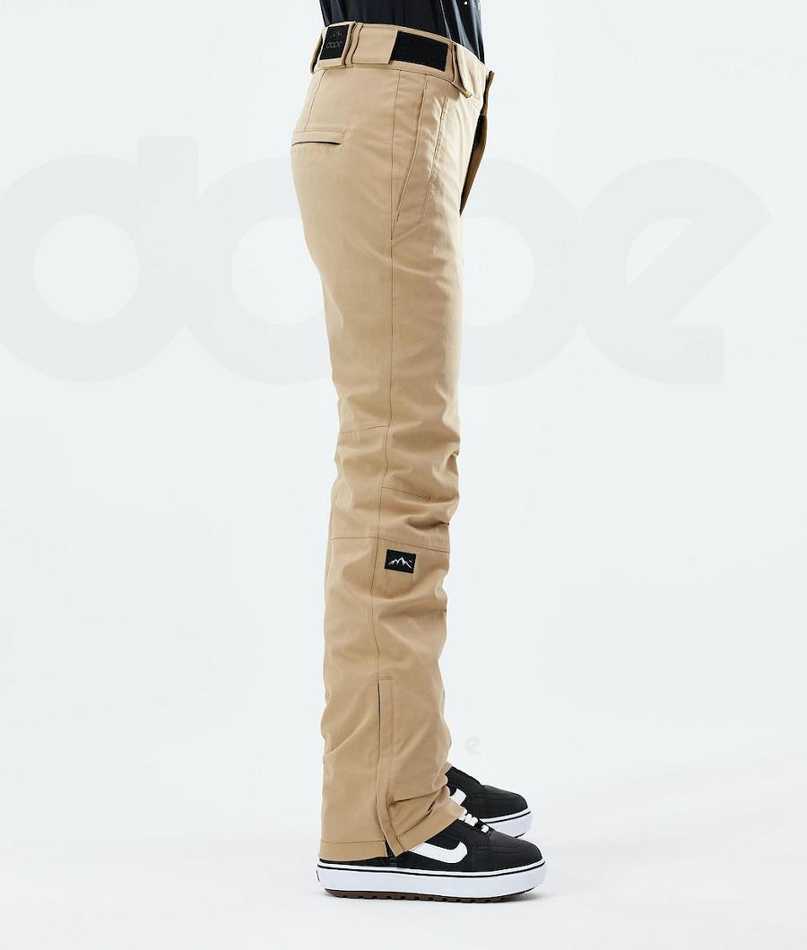 Dope Con W 2021 Donna Pantaloni Snowboard Khaki | ITGL3263