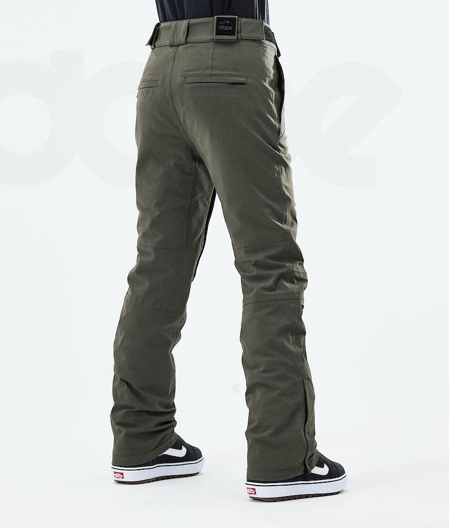 Dope Con W 2021 Donna Pantaloni Snowboard Verde Oliva Verdi | ITHK3261