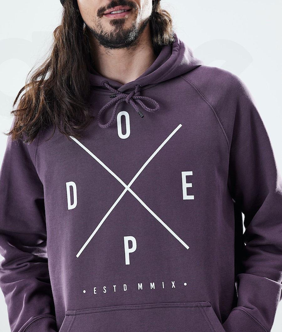 Dope Daily 2X-UP Uomo Felpa Con Cappuccio Viola | ITQZ3011