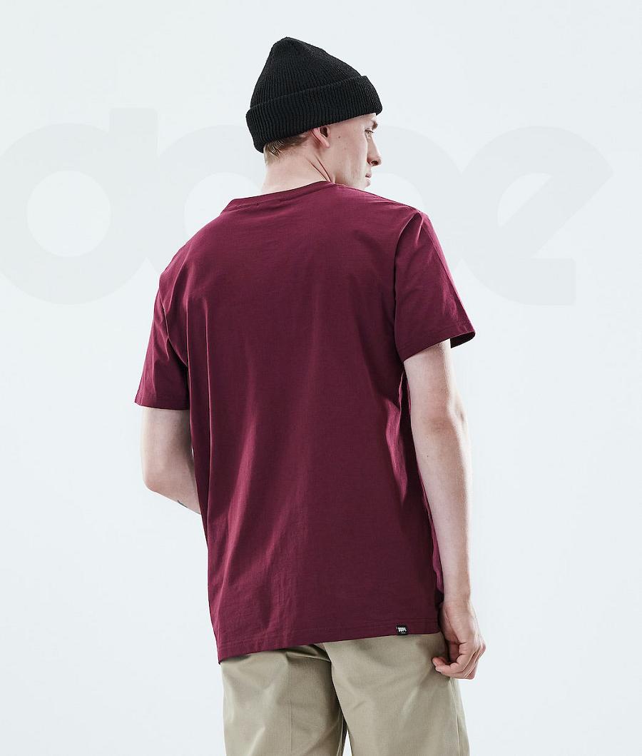 Dope Daily 2X-UP Uomo Magliette Bordeaux | ITGL2979