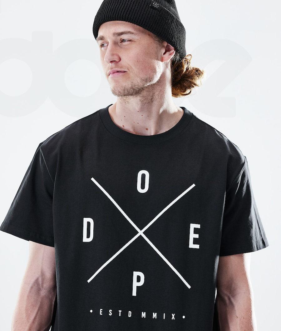 Dope Daily 2X-UP Uomo Magliette Nere | ITHK2977