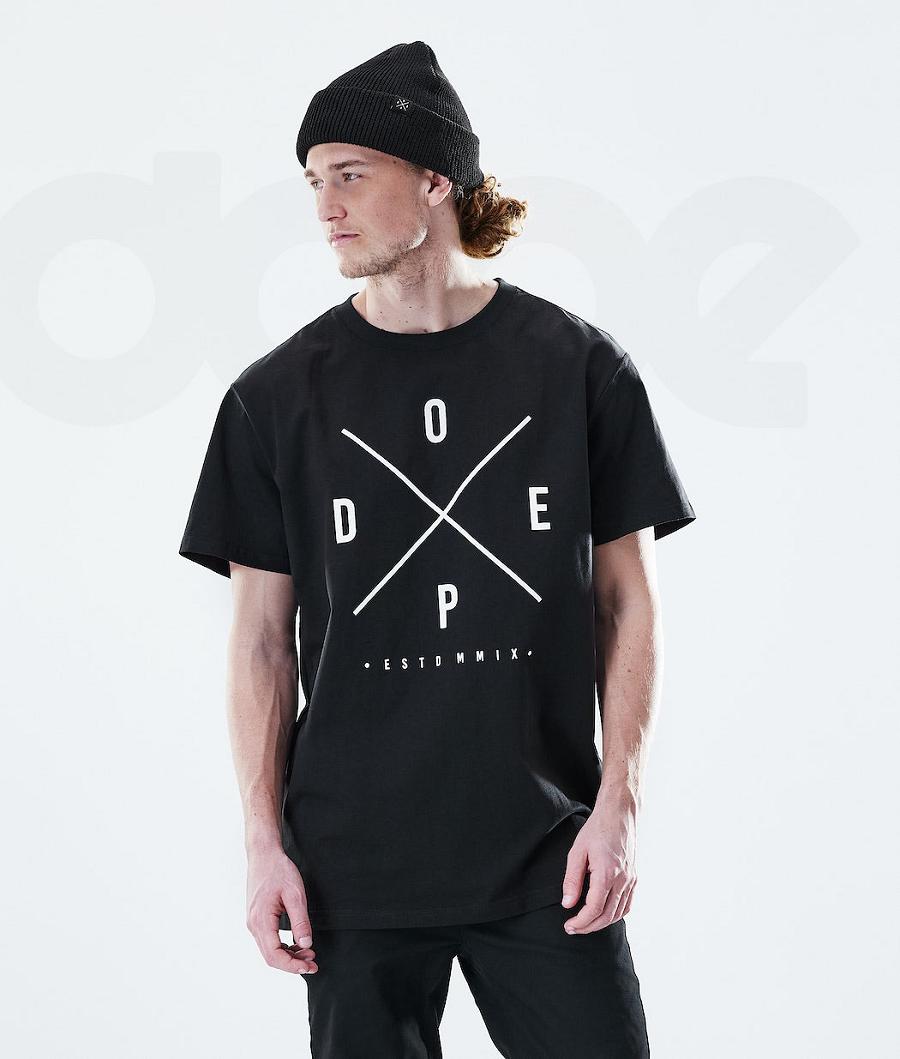 Dope Daily 2X-UP Uomo Magliette Nere | ITHK2977