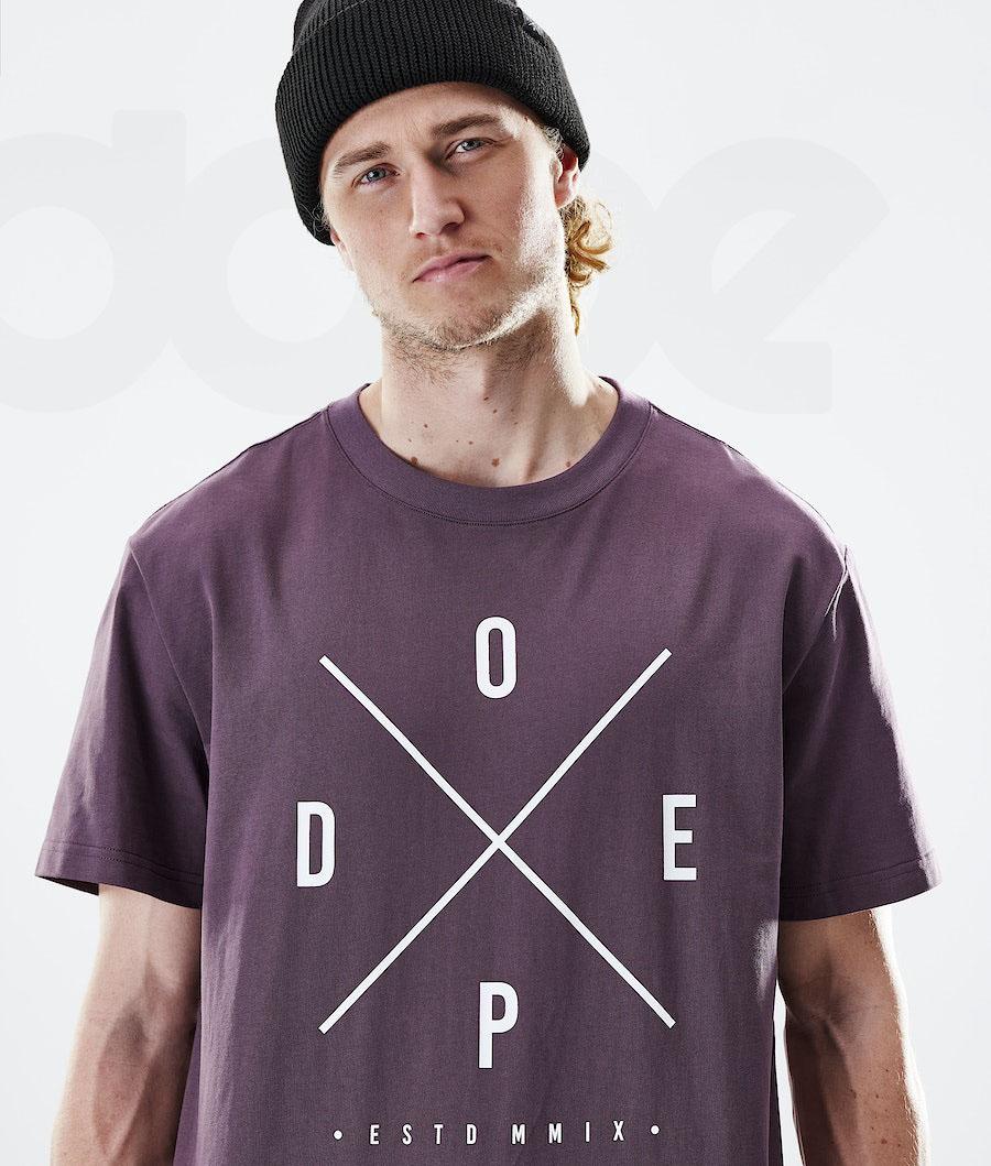 Dope Daily 2X-UP Uomo Magliette Viola | ITHK2978