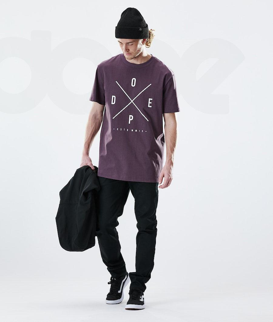 Dope Daily 2X-UP Uomo Magliette Viola | ITHK2978