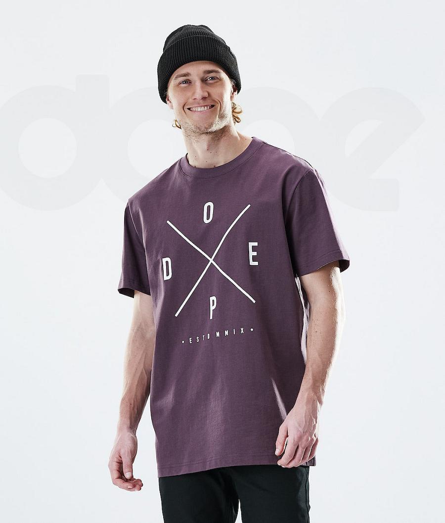 Dope Daily 2X-UP Uomo Magliette Viola | ITHK2978