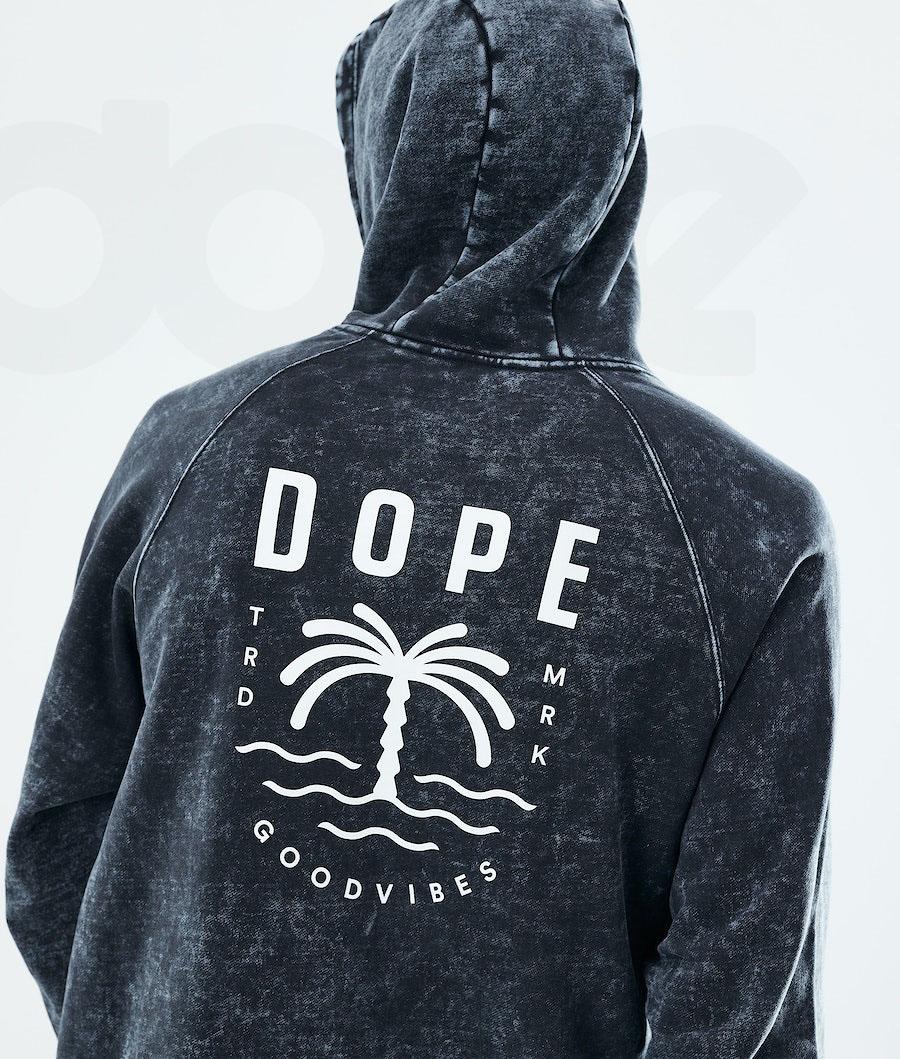 Dope Daily Palm Uomo Felpa Con Cappuccio Nere | ITVD3015