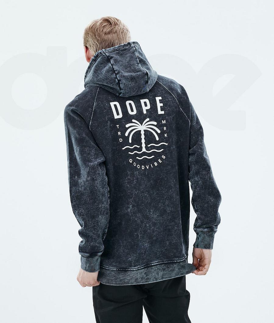 Dope Daily Palm Uomo Felpa Con Cappuccio Nere | ITVD3015