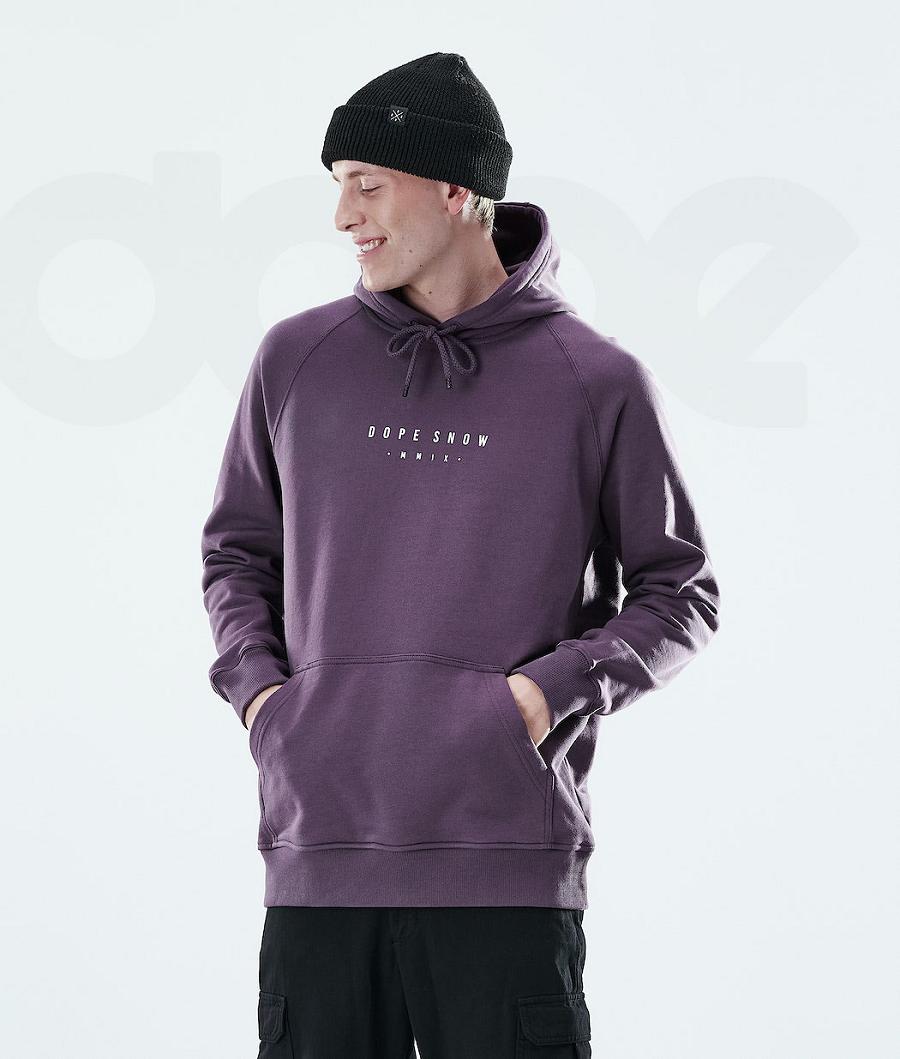 Dope Daily Range Uomo Felpa Con Cappuccio Viola | ITCE3016