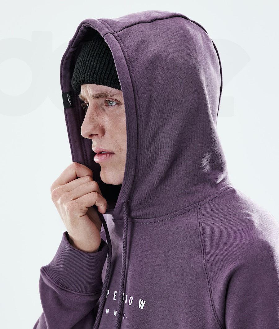 Dope Daily Range Uomo Felpa Con Cappuccio Viola | ITCE3016