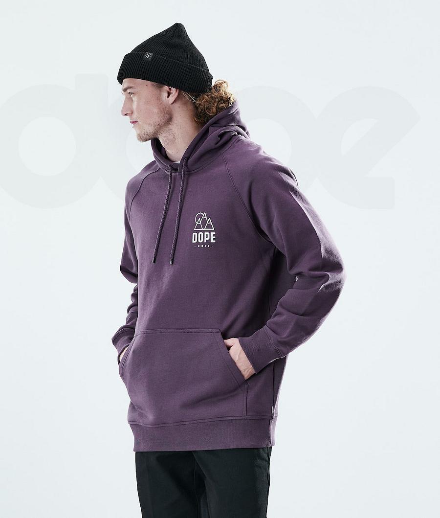 Dope Daily Rise Uomo Felpa Con Cappuccio Viola | ITZG3018