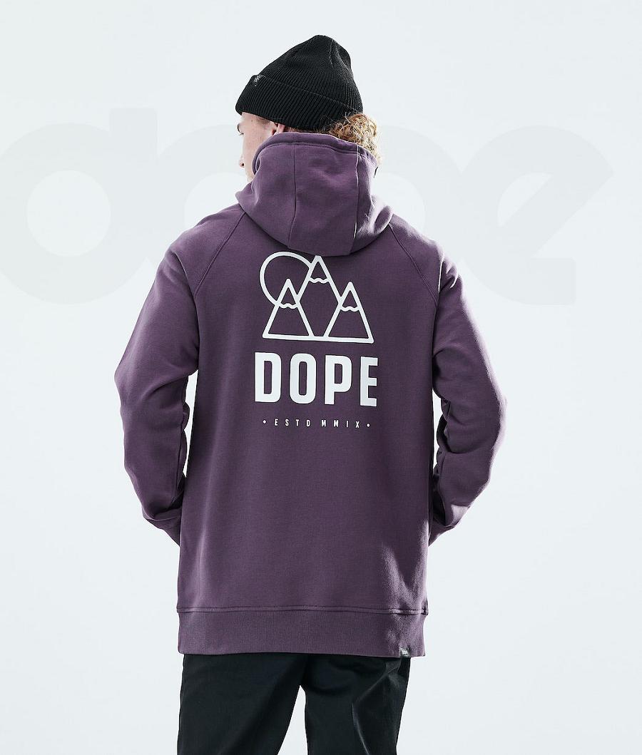 Dope Daily Rise Uomo Felpa Con Cappuccio Viola | ITZG3018