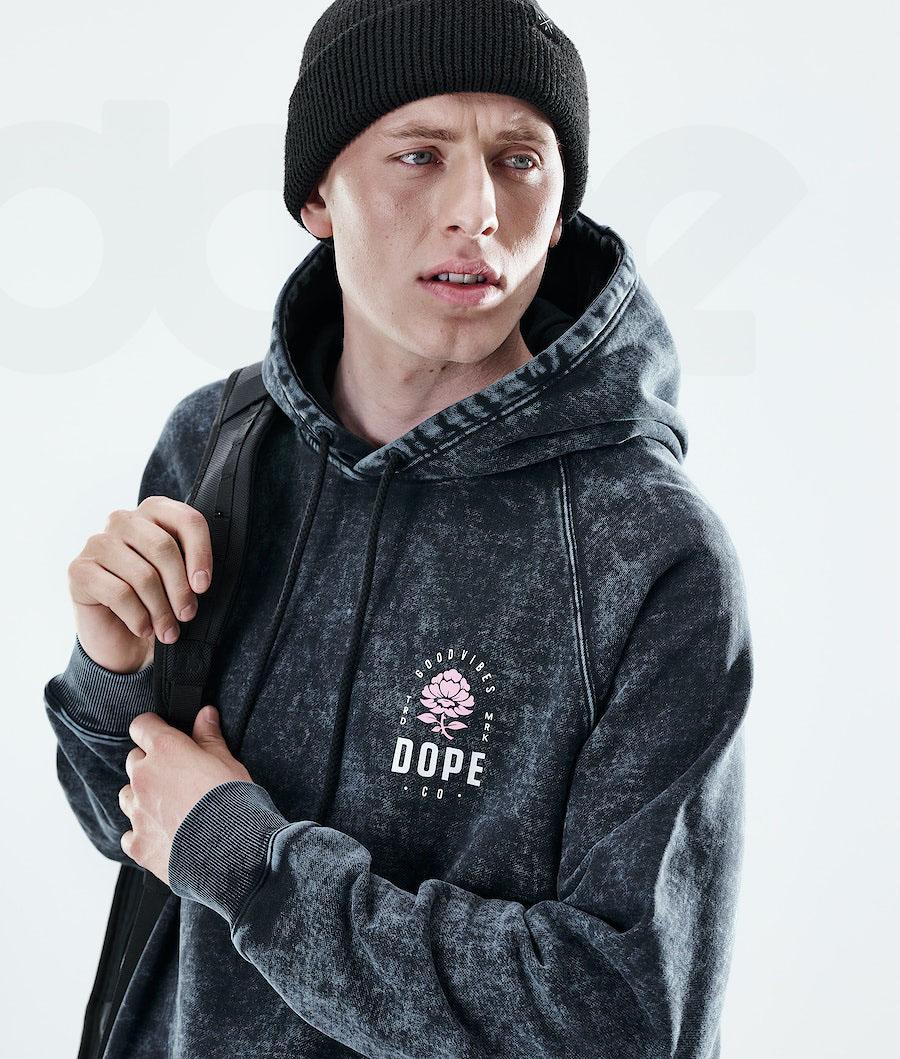 Dope Daily Rose Uomo Felpa Con Cappuccio Rosa Nere | ITKI3020