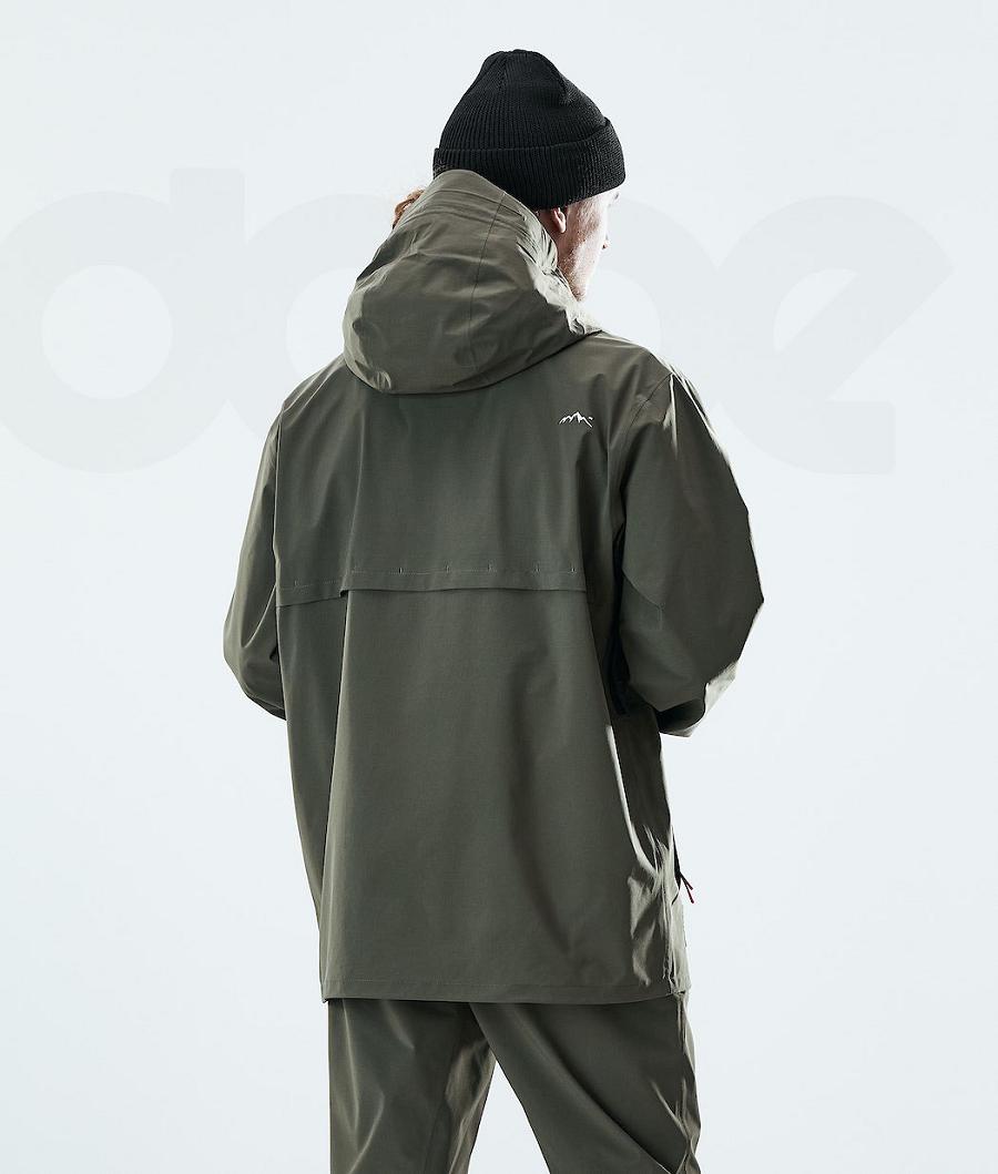 Dope Drizzard Uomo Giacche Outdoor Verde Oliva Verdi | ITDN2697