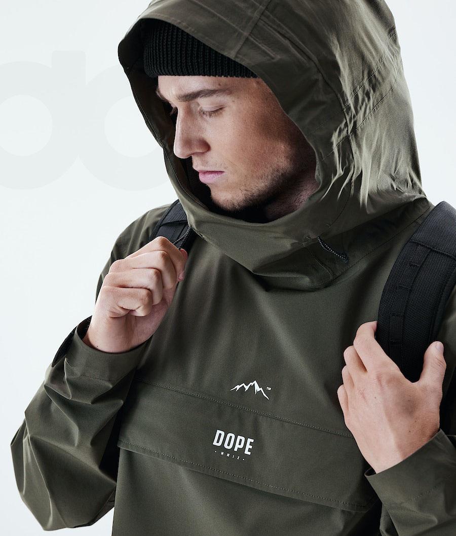 Dope Drizzard Uomo Giacche Outdoor Verde Oliva Verdi | ITDN2697