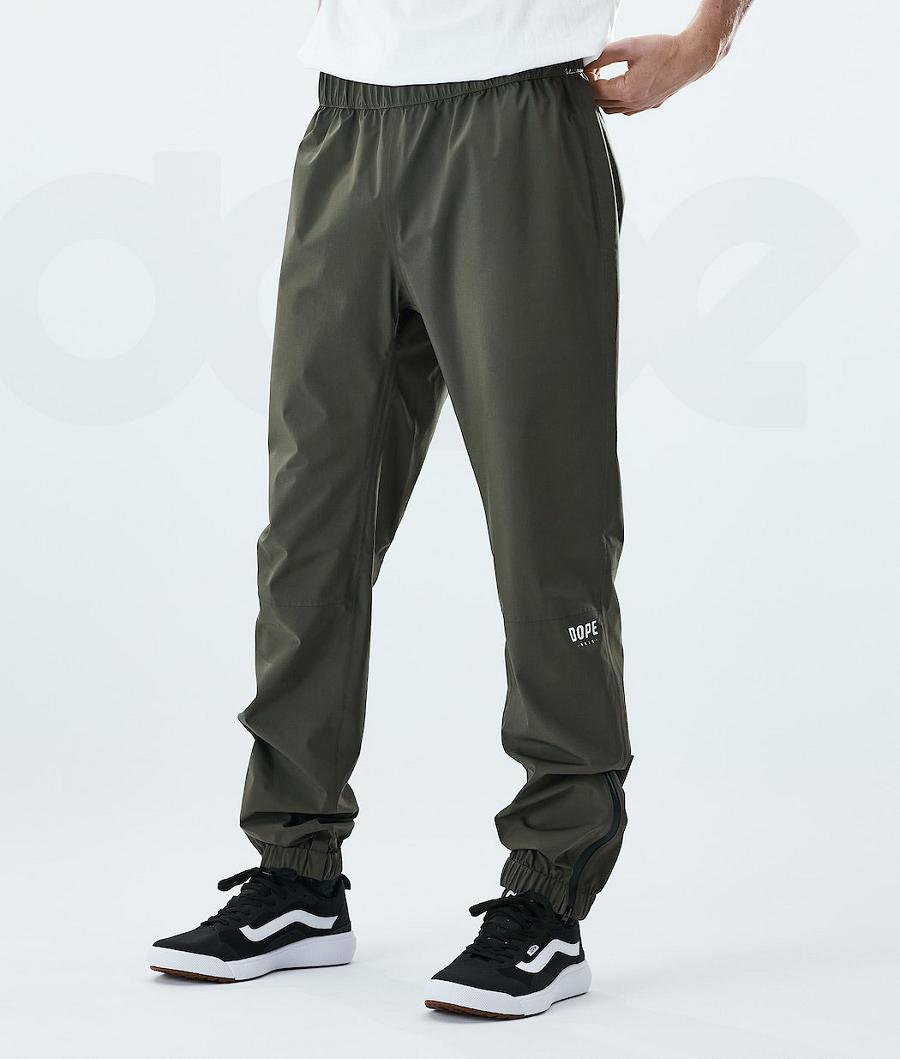 Dope Drizzard Uomo Pantaloni Outdoor Verde Oliva Verdi | ITFM2669