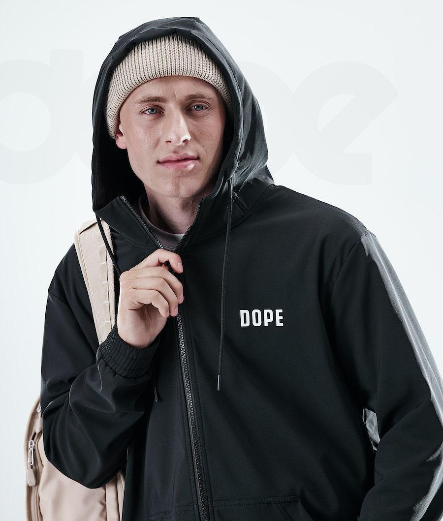 Dope Flight Full Zip Uomo Felpa Con Cappuccio Nere | ITGL3023