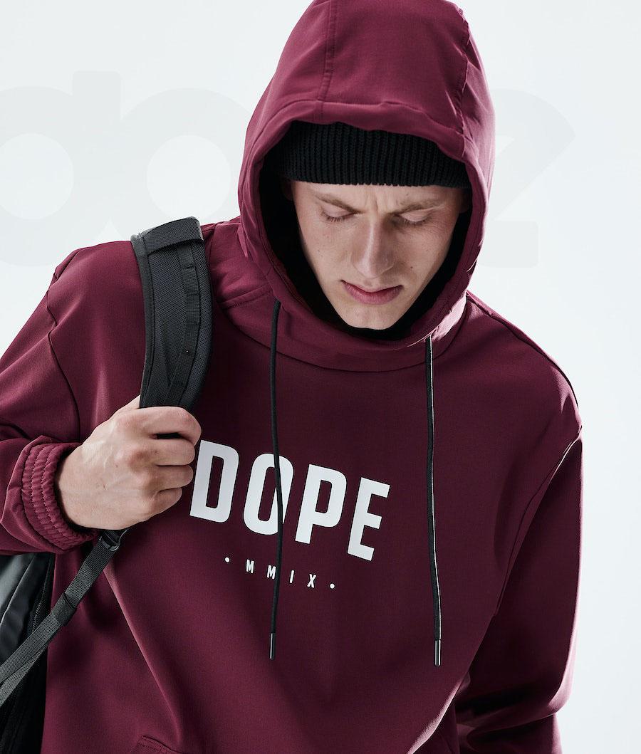 Dope Flight Uomo Felpa Con Cappuccio Bordeaux | ITHK3022