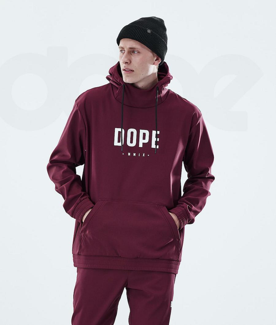 Dope Flight Uomo Felpa Con Cappuccio Bordeaux | ITHK3022