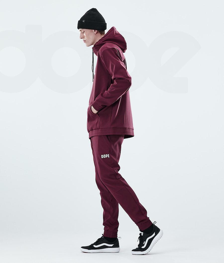 Dope Flight Uomo Pantaloni Outdoor Bordeaux | ITDN2670