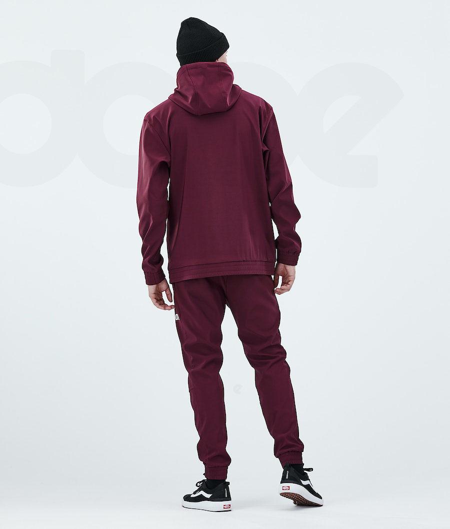 Dope Flight Uomo Pantaloni Outdoor Bordeaux | ITDN2670