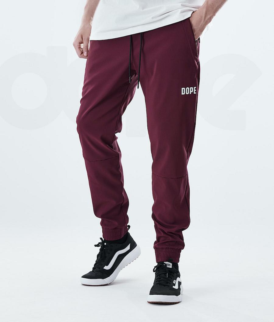 Dope Flight Uomo Pantaloni Outdoor Bordeaux | ITDN2670