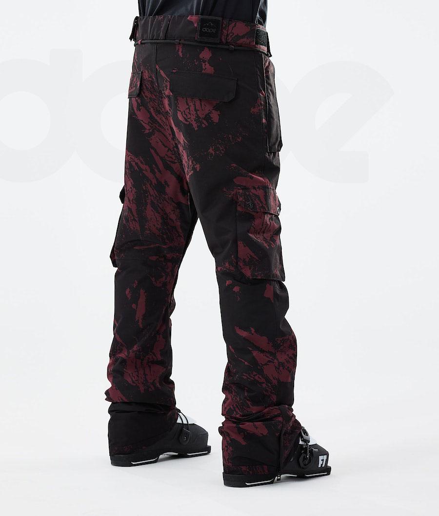 Dope Iconic 2021 Paint Uomo Pantaloni Da Sci Bordeaux | ITEX2654