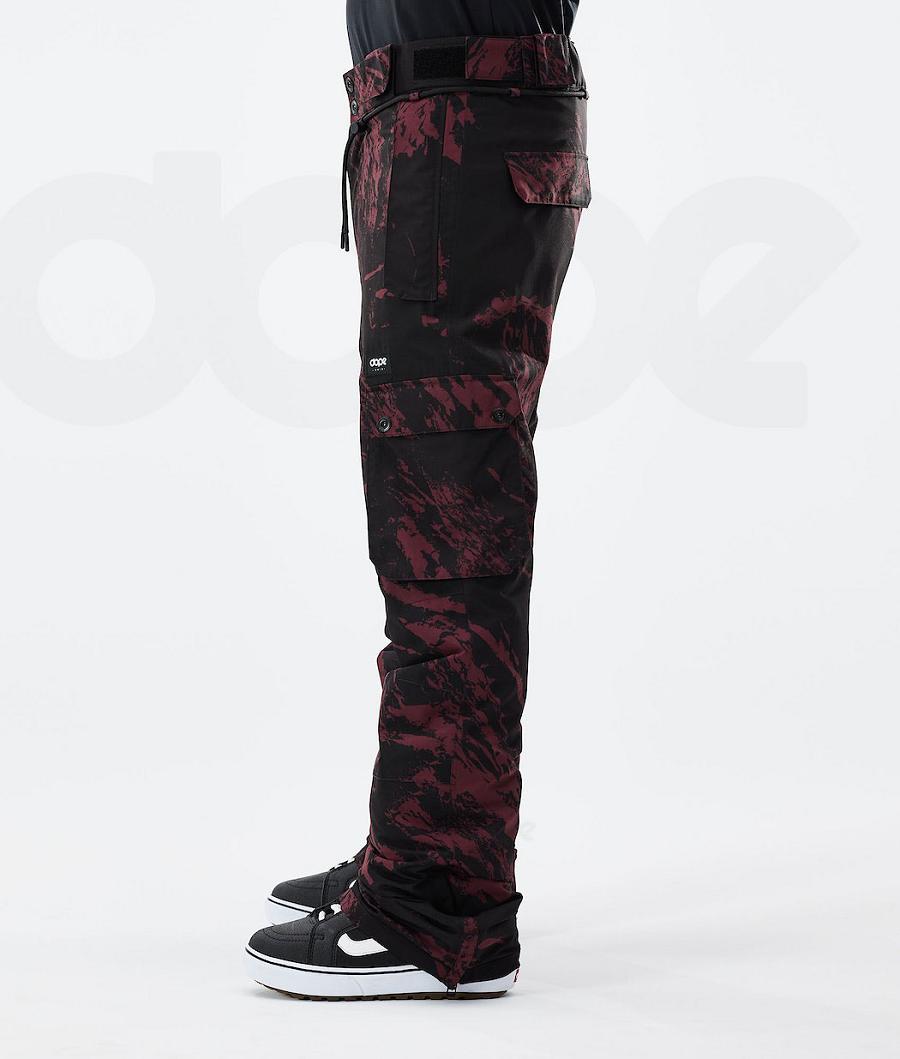 Dope Iconic 2021 Paint Uomo Pantaloni Snowboard Bordeaux | ITXF2591