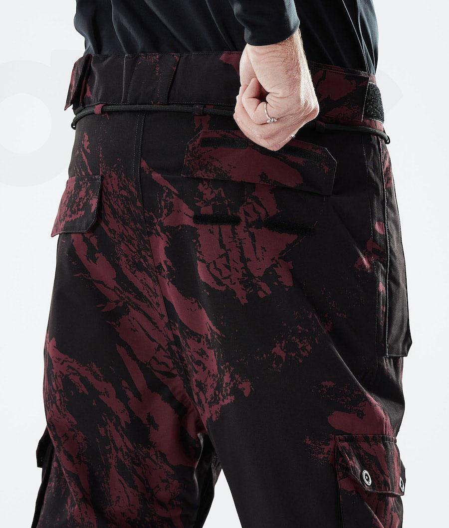 Dope Iconic 2021 Paint Uomo Pantaloni Snowboard Bordeaux | ITXF2591