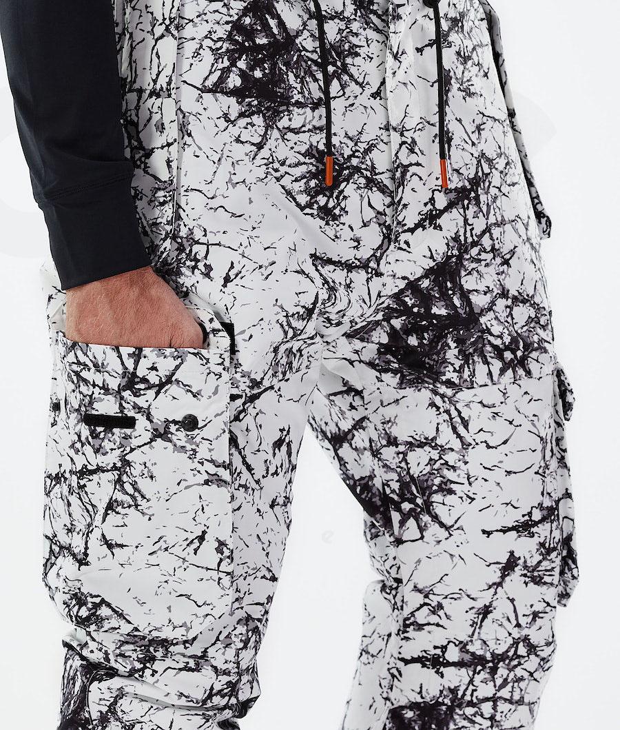 Dope Iconic 2021 Uomo Pantaloni Snowboard Bianche Nere | ITBC2588