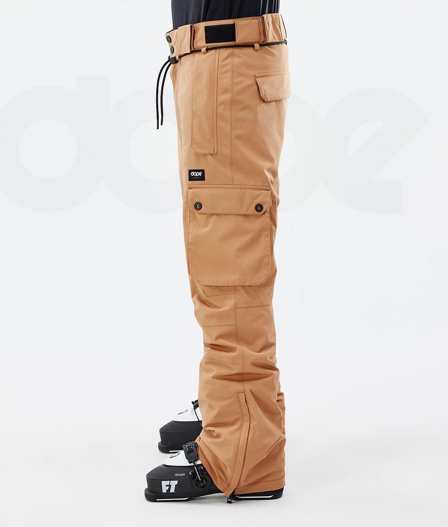 Dope Iconic Uomo Pantaloni Da Sci Khaki Gialle | ITEX2636