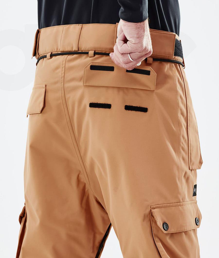 Dope Iconic Uomo Pantaloni Da Sci Khaki Gialle | ITEX2636