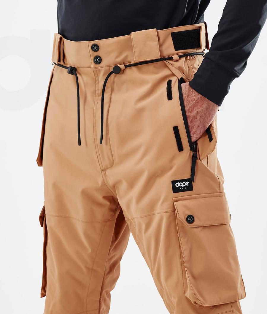 Dope Iconic Uomo Pantaloni Da Sci Khaki Gialle | ITEX2636