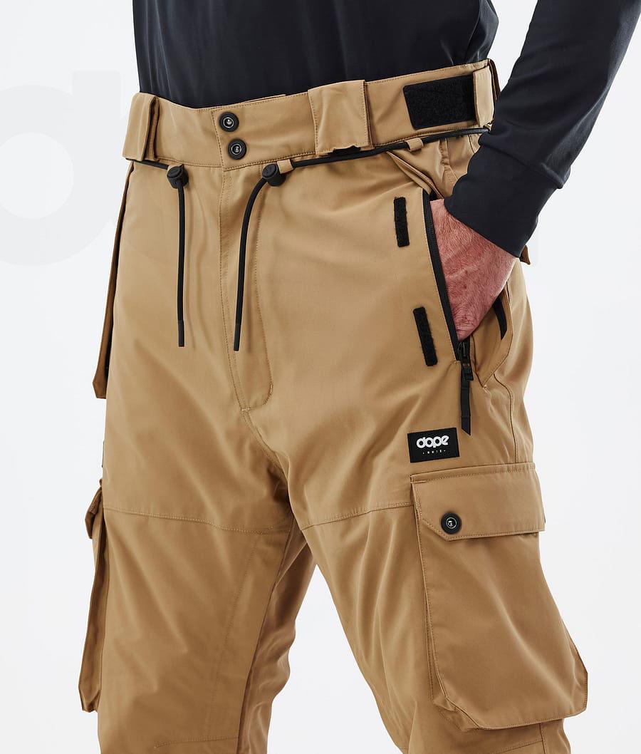 Dope Iconic Uomo Pantaloni Da Sci Oro | ITYU2633