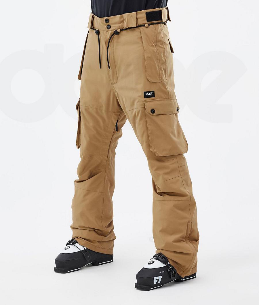 Dope Iconic Uomo Pantaloni Da Sci Oro | ITYU2633