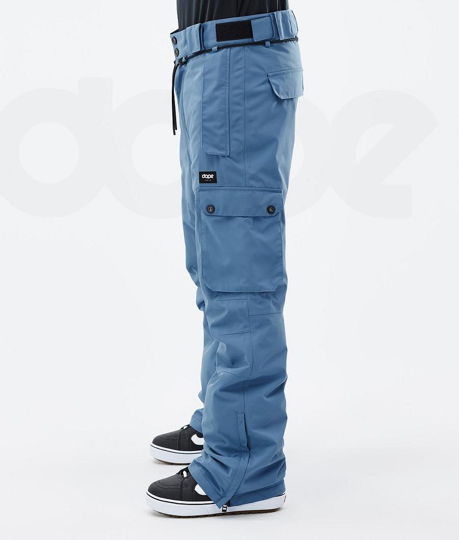 Dope Iconic Uomo Pantaloni Snowboard Blu Grigie | ITAP2575