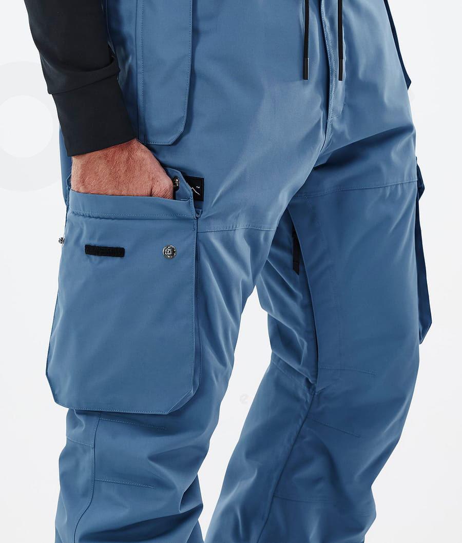 Dope Iconic Uomo Pantaloni Snowboard Blu Grigie | ITAP2575