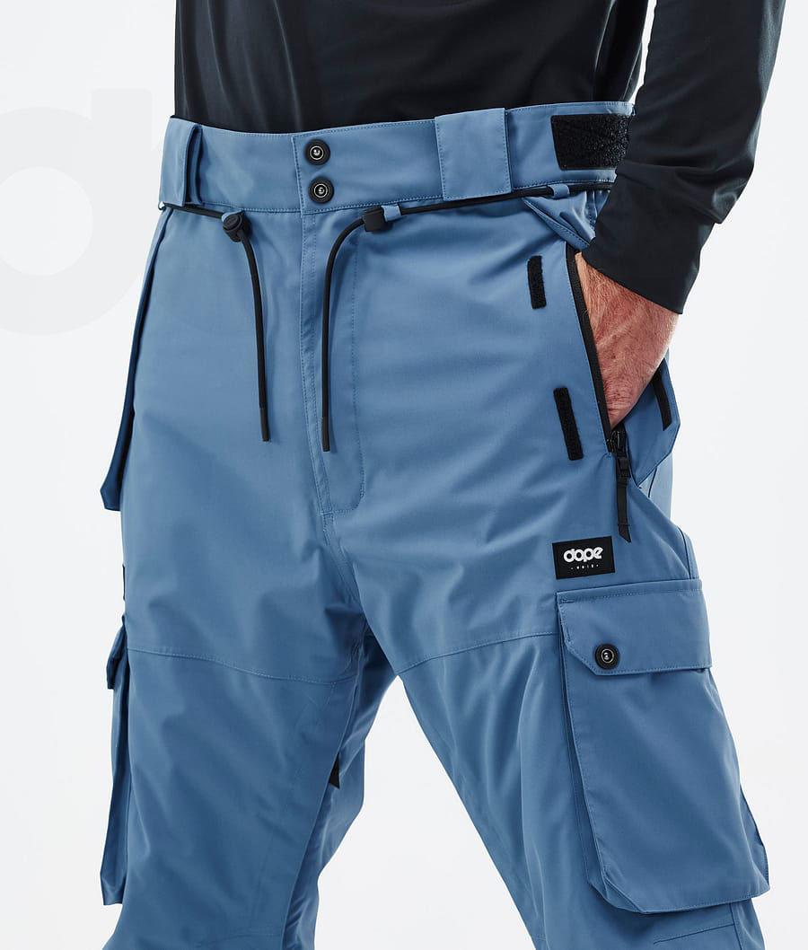 Dope Iconic Uomo Pantaloni Snowboard Blu Grigie | ITAP2575