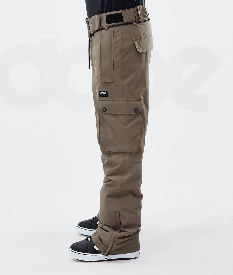 Dope Iconic Uomo Pantaloni Snowboard Caffè | ITDN2573