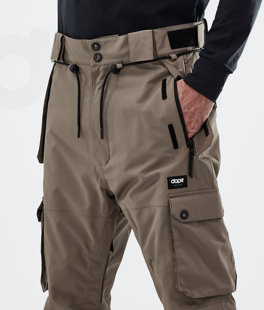 Dope Iconic Uomo Pantaloni Snowboard Caffè | ITDN2573