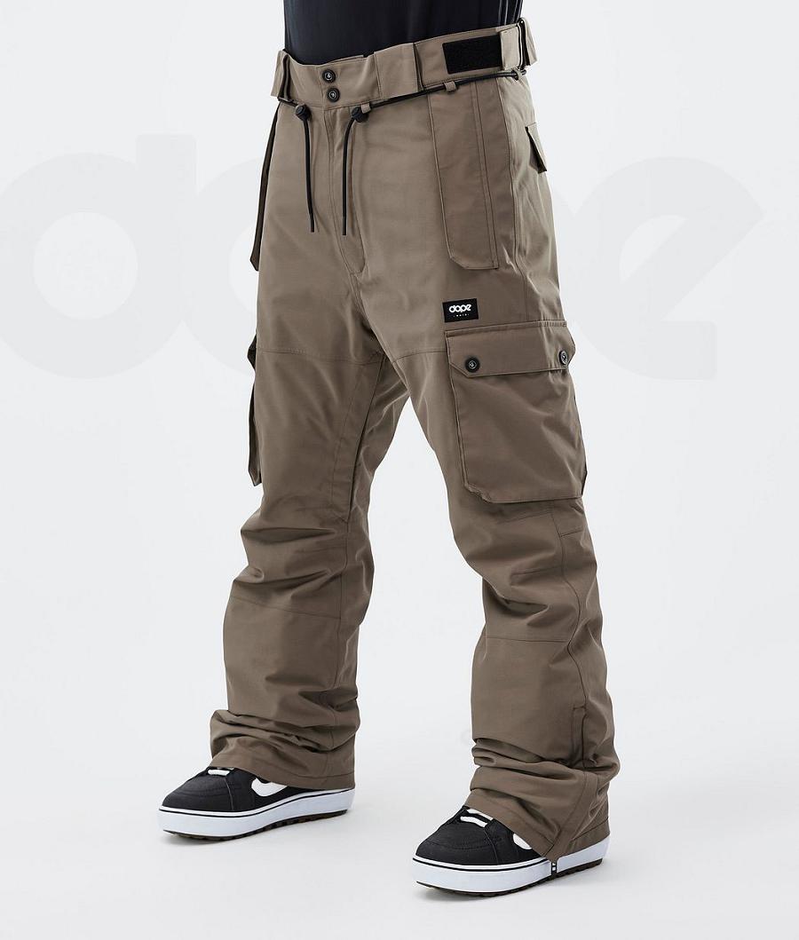 Dope Iconic Uomo Pantaloni Snowboard Caffè | ITDN2573