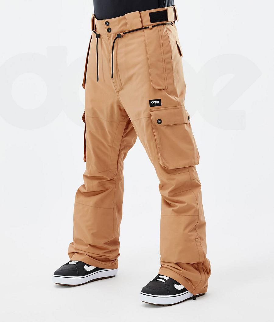 Dope Iconic Uomo Pantaloni Snowboard Khaki Gialle | ITGL2571