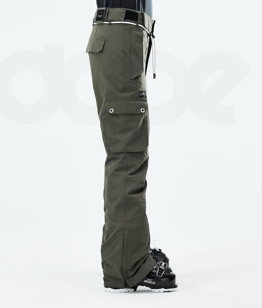 Dope Iconic W 2021 Donna Pantaloni Da Sci Verde Oliva Verdi | ITWY3347